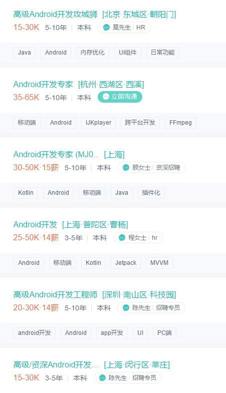 android应用开发现在前景如何