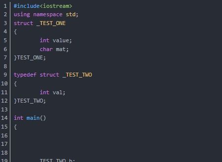 C语言中typedef struct什么意思