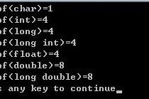 C语言中sizeof(double)是