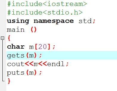 c++中gets()怎么用