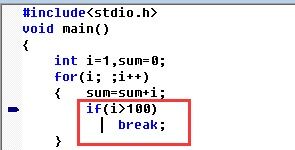 关于c语言中的break用法
