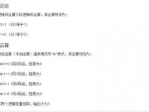 与或非三种运算规则