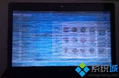 戴尔笔记本屏幕花屏横条纹闪