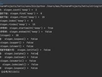 Python处理字符串必备方法