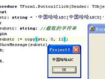 delphi 如何不出乱码的截取字符串