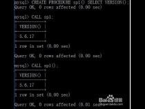 mysql存储过程怎么写