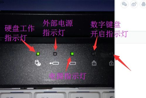 笔记本电脑这几个指示灯分别是什么意思