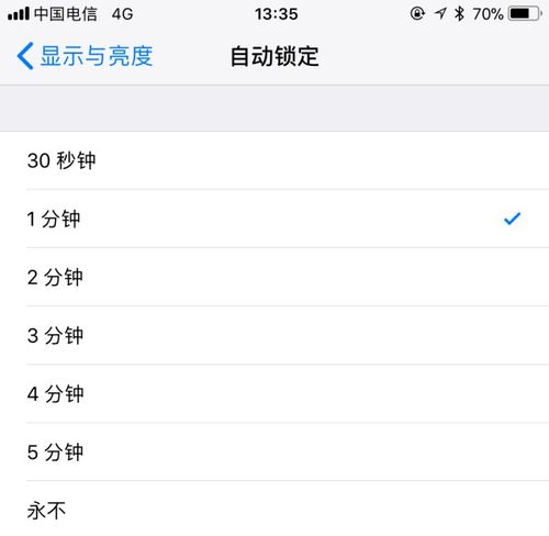 苹果se屏幕待机时间怎么设置
