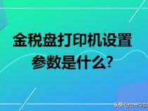 金税盘打印机设置