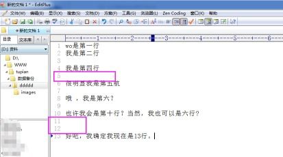 editplus怎么使用正则替换规则快速删除空白行