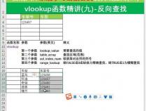 Excel如何用VLOOKUP函数反向查找