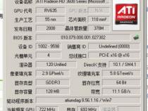 AMD Radeon HD 6450主要参数