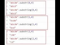 JS中的substr和substring的区别