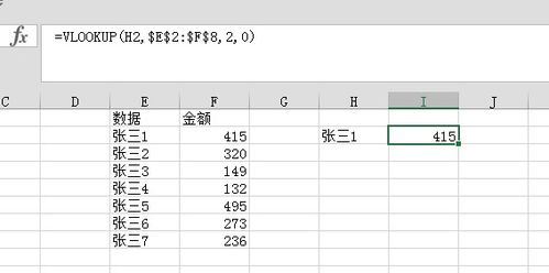 vlookup函数的四个参数含义详细介绍