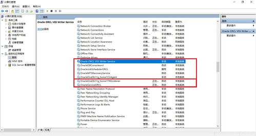 oracle数据库开哪两项服务就可以了