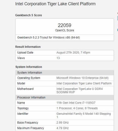 i7 1185g7是什么水平