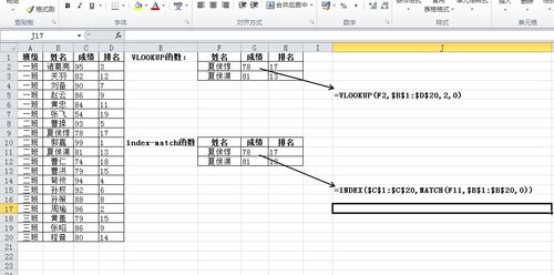 excel中vlookup函数和match函数有什么区别