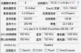 显卡的几个参数分别代表什么