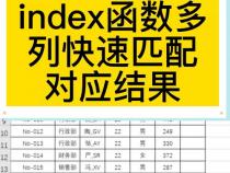 Excel函数Index详解
