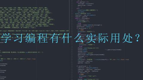 学编程有什么用