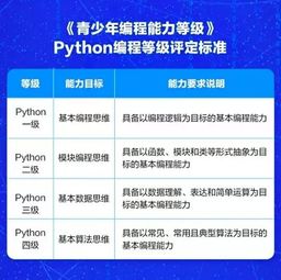 青少年编程能力等级