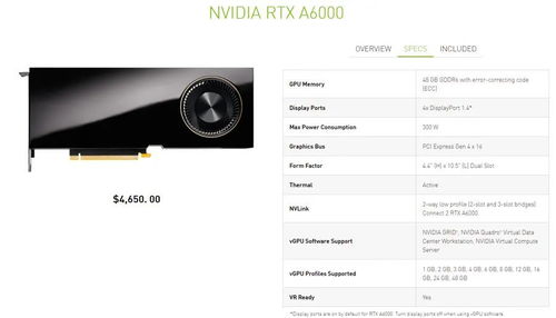 rtx a6000参数