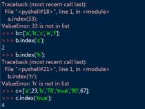 index在python中的用法