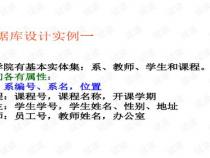 数据库课程设计实例