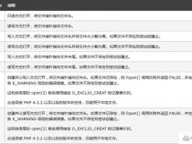 php打开文件fopen函数的使用说明