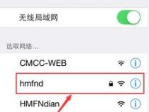 苹果手机打开无线局域网之后怎么选取网络
