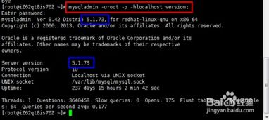 怎样查看linux系统中数据库的版本信息