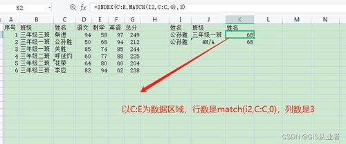 Excel vlookup与index和match的区别