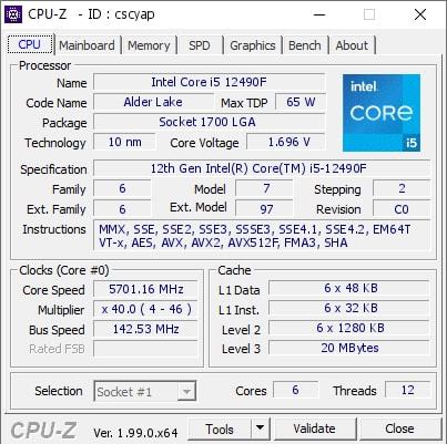 i5 12490F支持多少频率内存能不能上3600内存