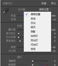 如何调节白平衡