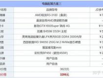 组装笔记本电脑配置清单及价格