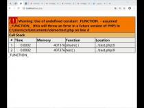 为什么php会报错：未定义的函数