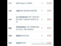 2022年组装电脑最佳配置清单