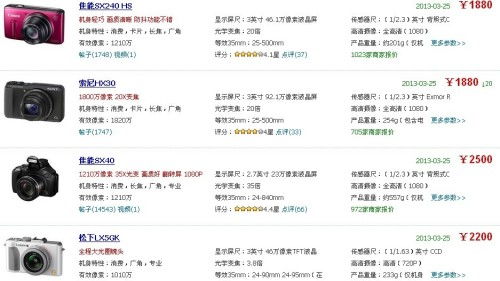 预算2500有哪些推荐的数码相机