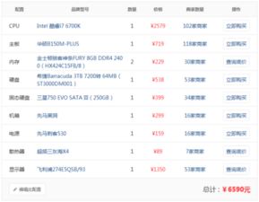 电脑组装机配置推荐