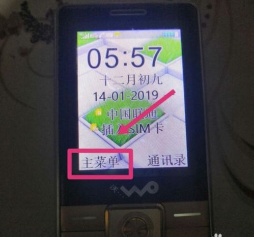 老年手机sancup的页面怎么设置成带走日历的