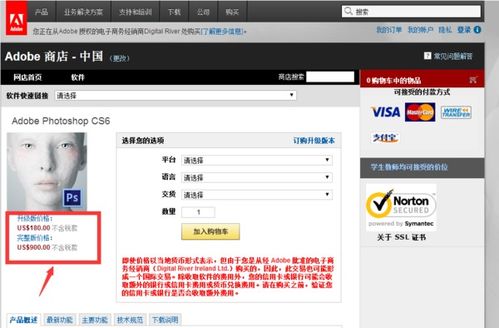 电脑ps软件要多少钱photoshop正版要多少钱