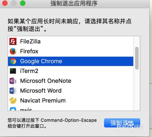 苹果电脑终止程序苹果电脑强制退出程序快捷键是什么