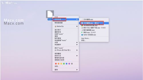 苹果电脑怎么修改hosts文件