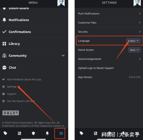steam手机版怎么设置中文我找到了