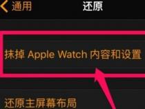 如何重置apple watch
