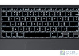 苹果笔记本mac book air 怎么打开背光键盘