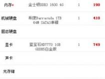 2013年的电脑主流配置。