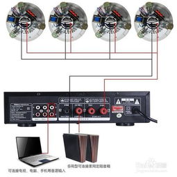 店面天花板的音箱怎么连接电脑
