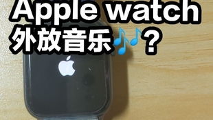 苹果手表怎么外放音乐呢