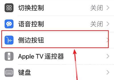 苹果按两下侧边按钮怎么关闭